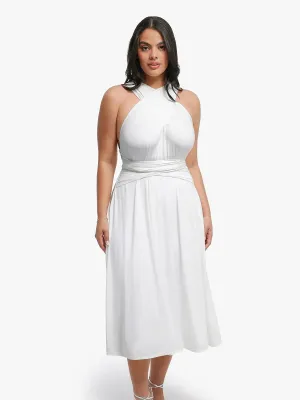 Shapewear Solid Convertible Infinity Sculpting Midi Dress