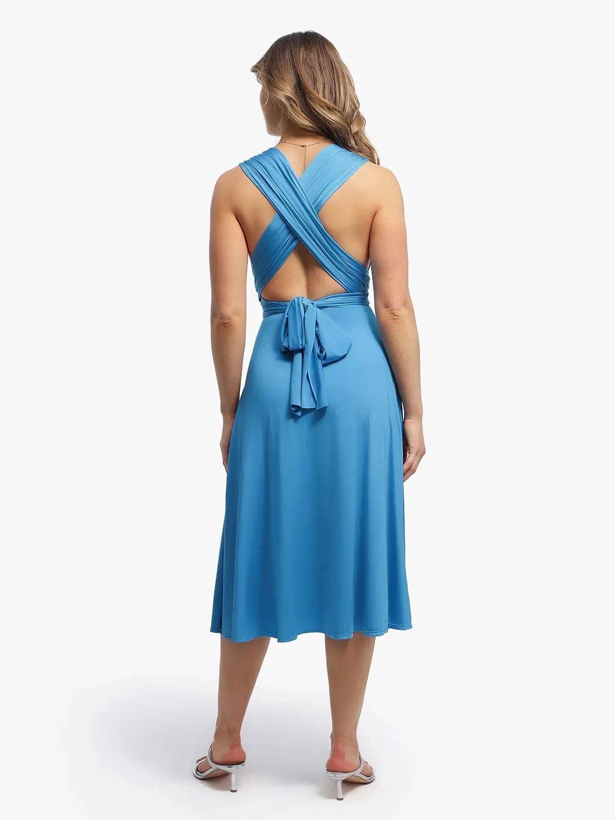 Shapewear Solid Convertible Infinity Sculpting Midi Dress