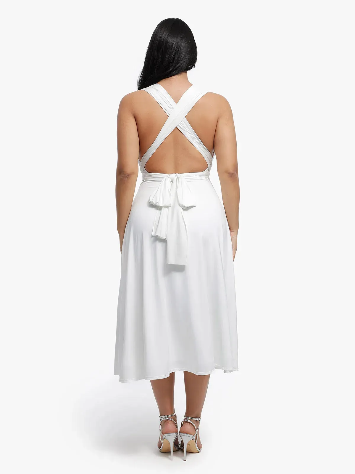 Shapewear Solid Convertible Infinity Sculpting Midi Dress