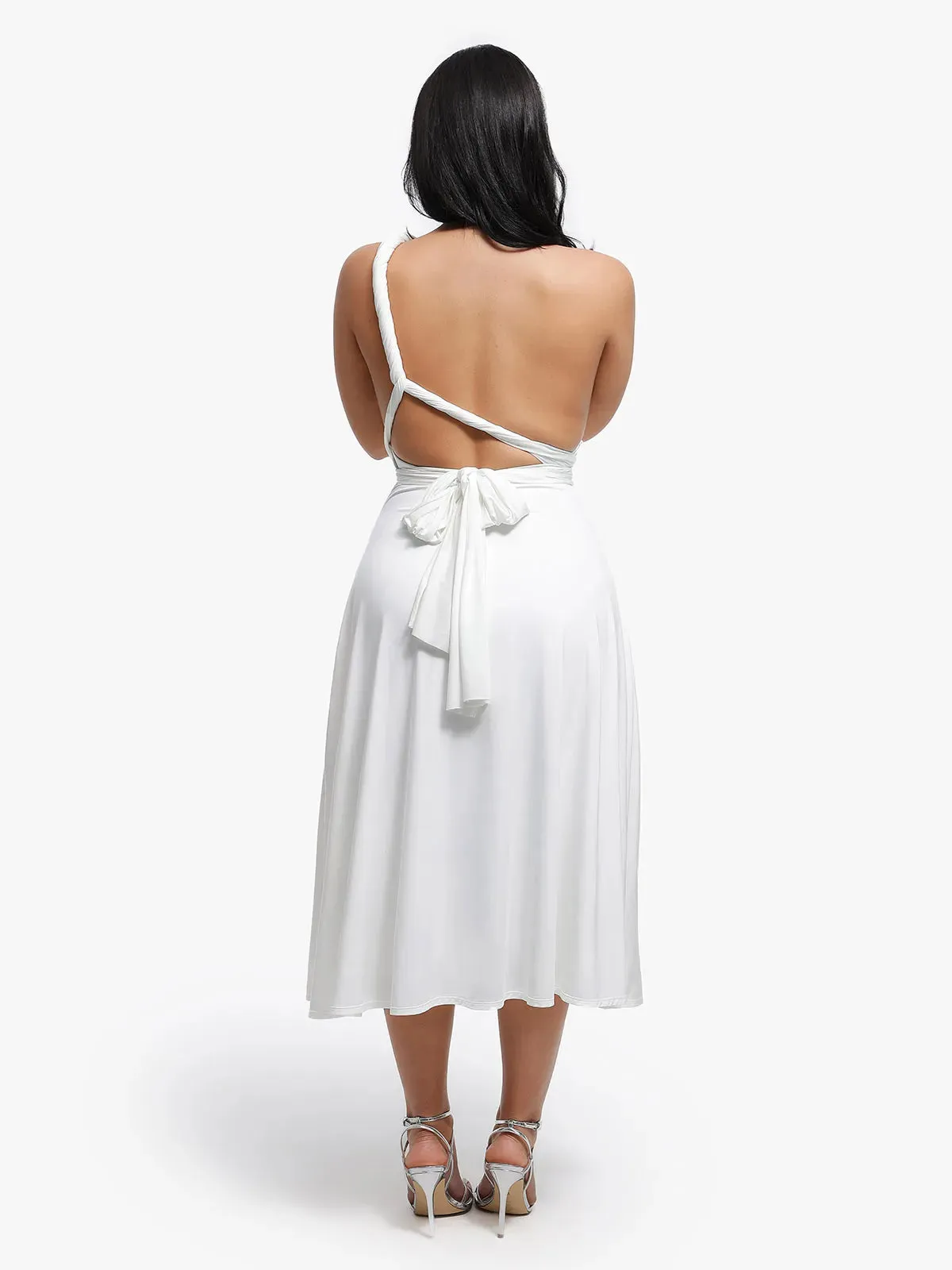 Shapewear Solid Convertible Infinity Sculpting Midi Dress