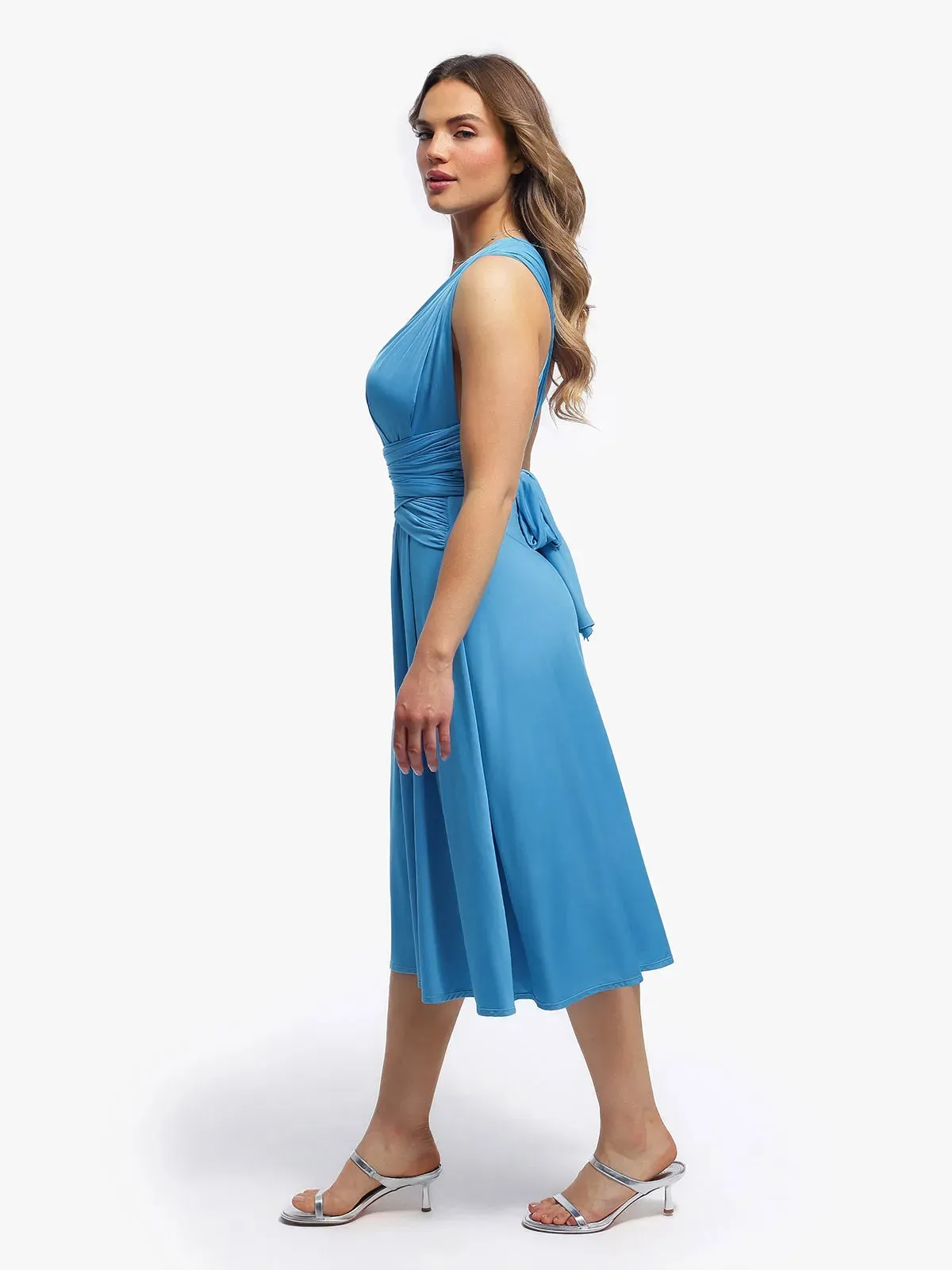 Shapewear Solid Convertible Infinity Sculpting Midi Dress