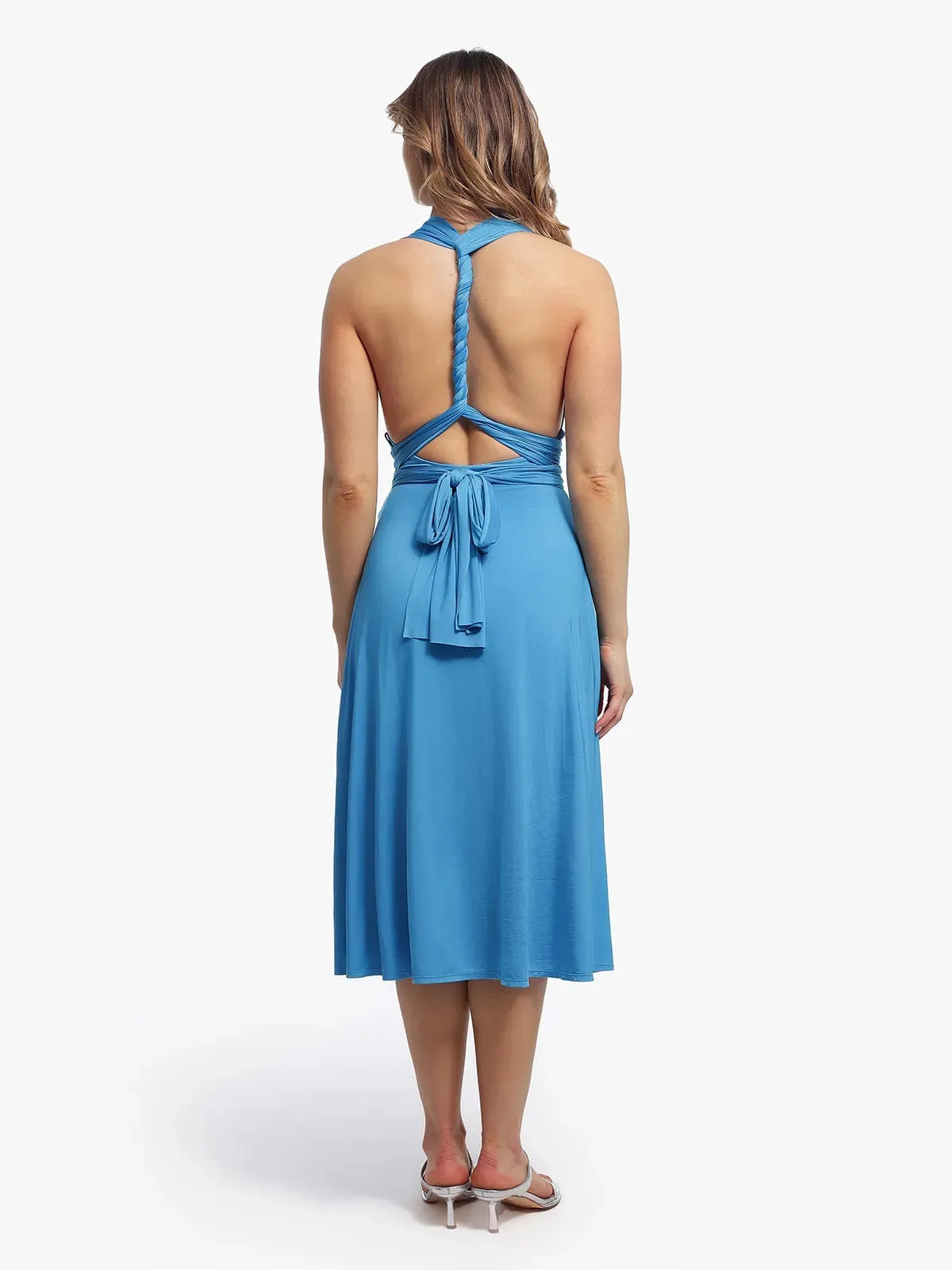Shapewear Solid Convertible Infinity Sculpting Midi Dress
