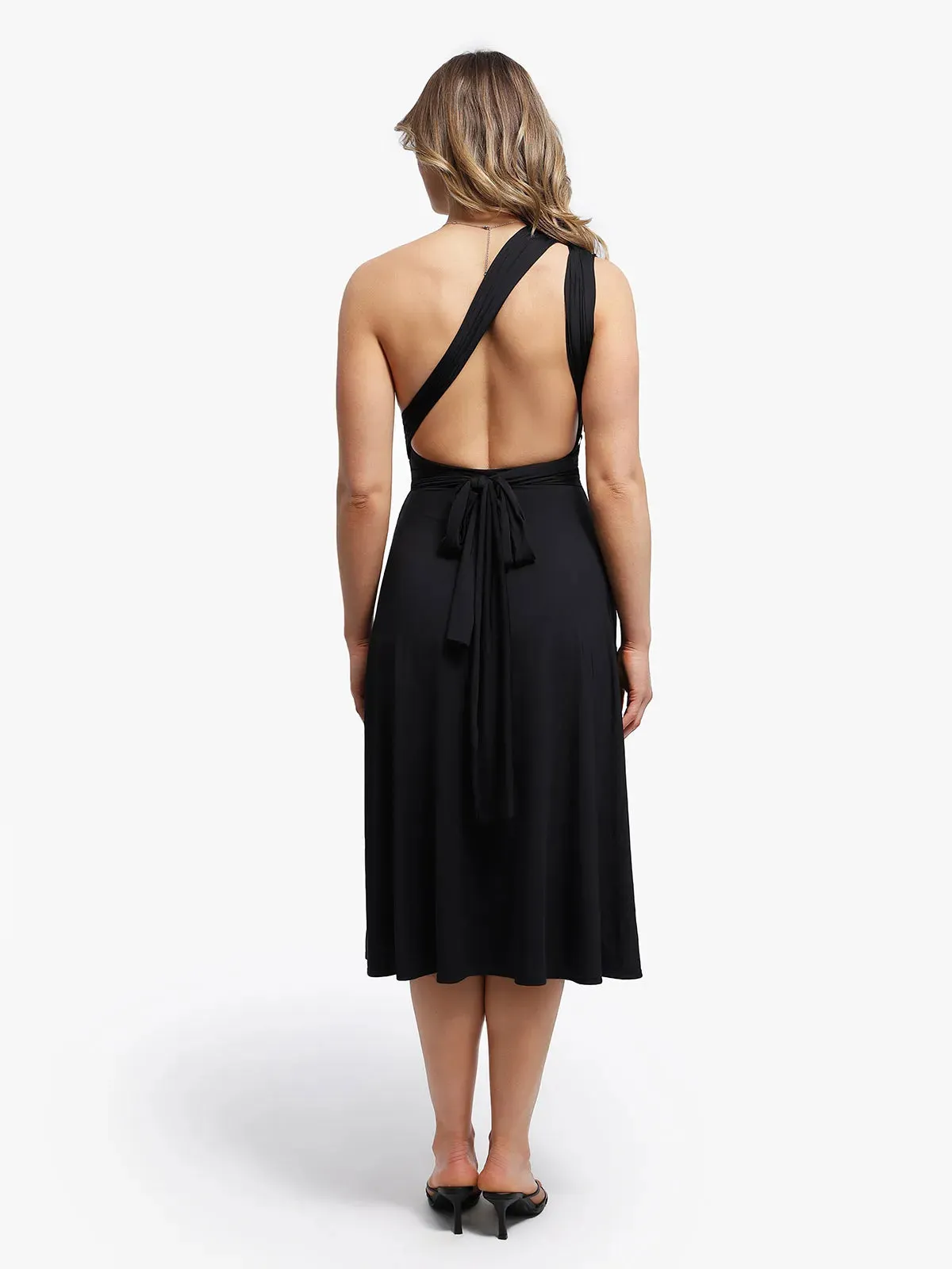 Shapewear Solid Convertible Infinity Sculpting Midi Dress