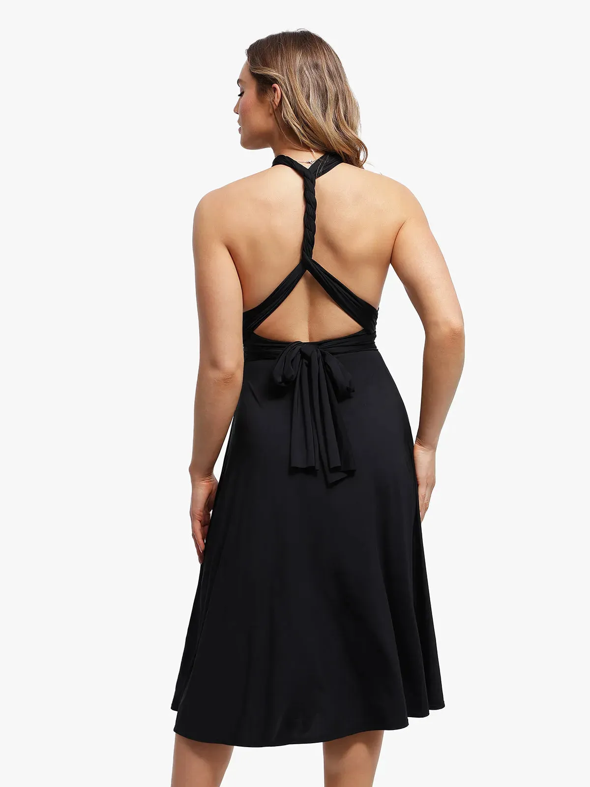 Shapewear Solid Convertible Infinity Sculpting Midi Dress