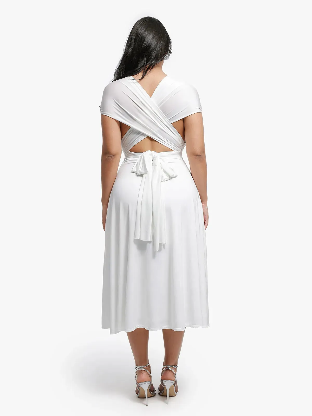 Shapewear Solid Convertible Infinity Sculpting Midi Dress