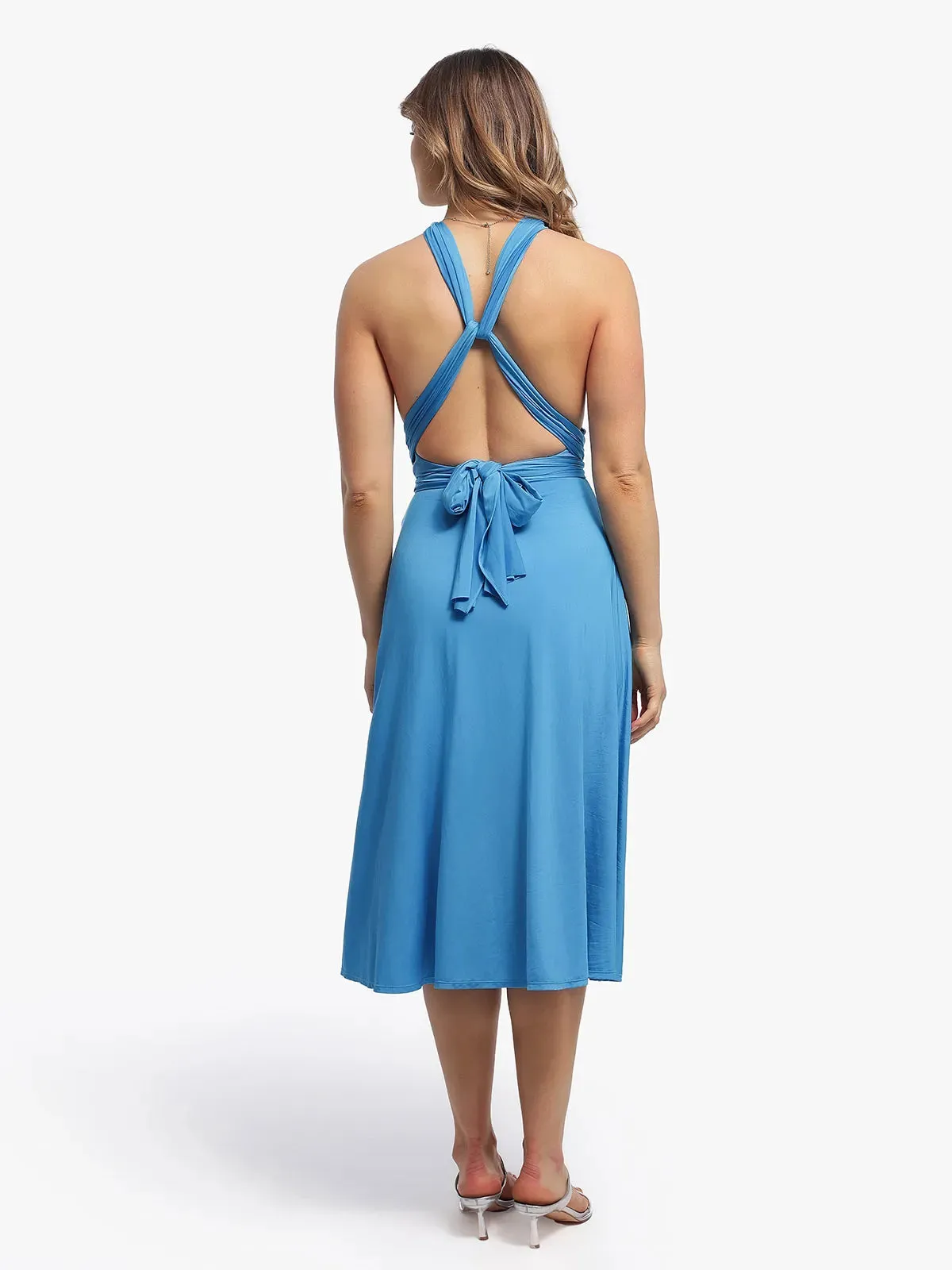 Shapewear Solid Convertible Infinity Sculpting Midi Dress