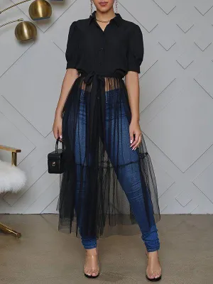 Sheer Combo Tunic