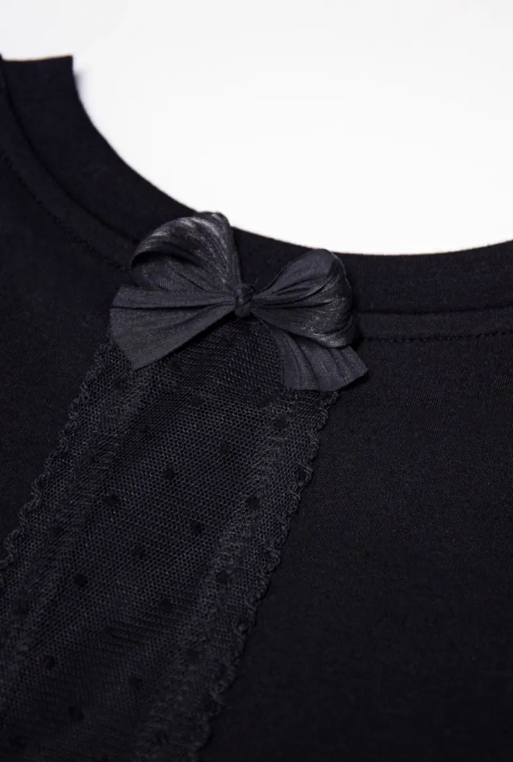 Sheer Lace Cut Top