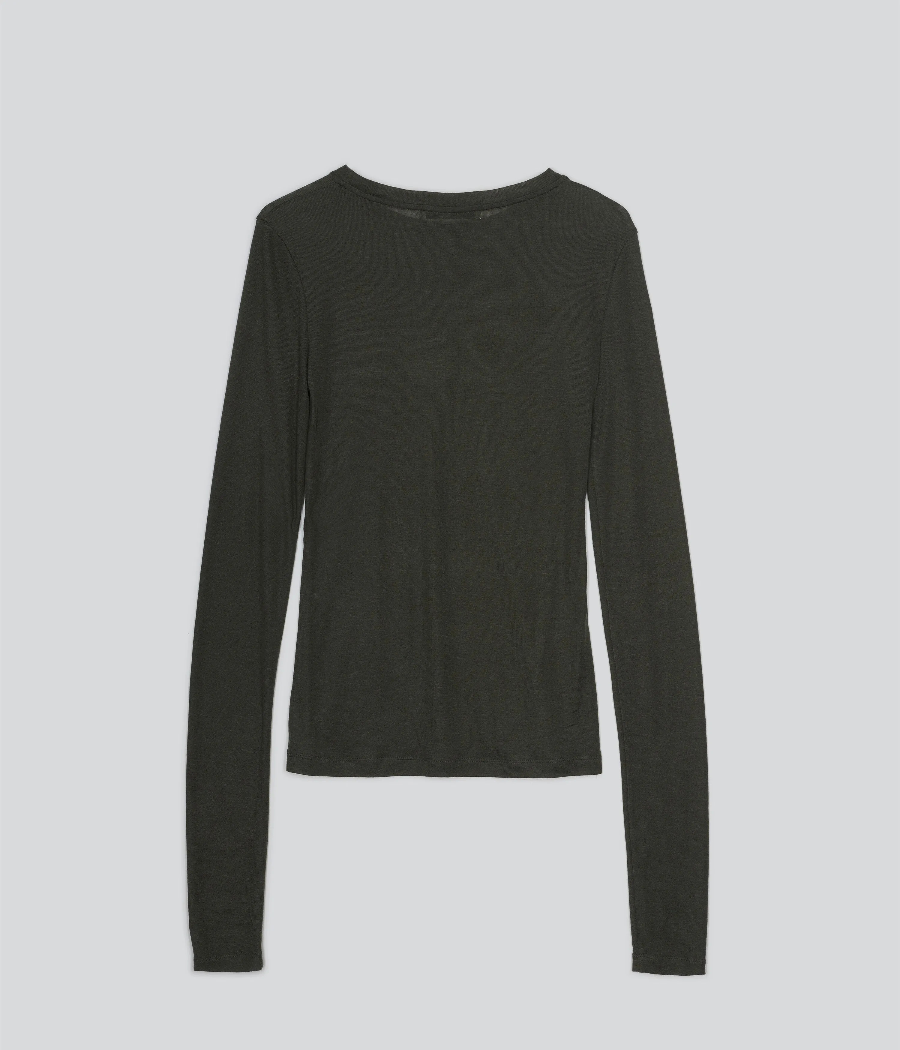 SHEER LONG TEE IN DEEP FOREST