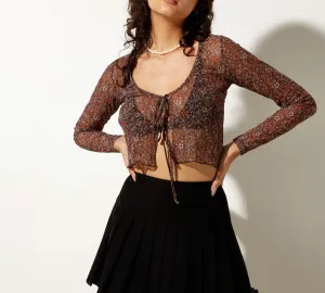 Sheer Mesh Cardigan
