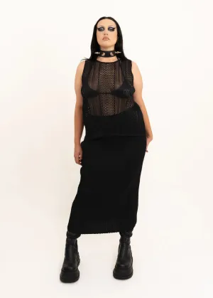 Sheer Plissé Tank Top