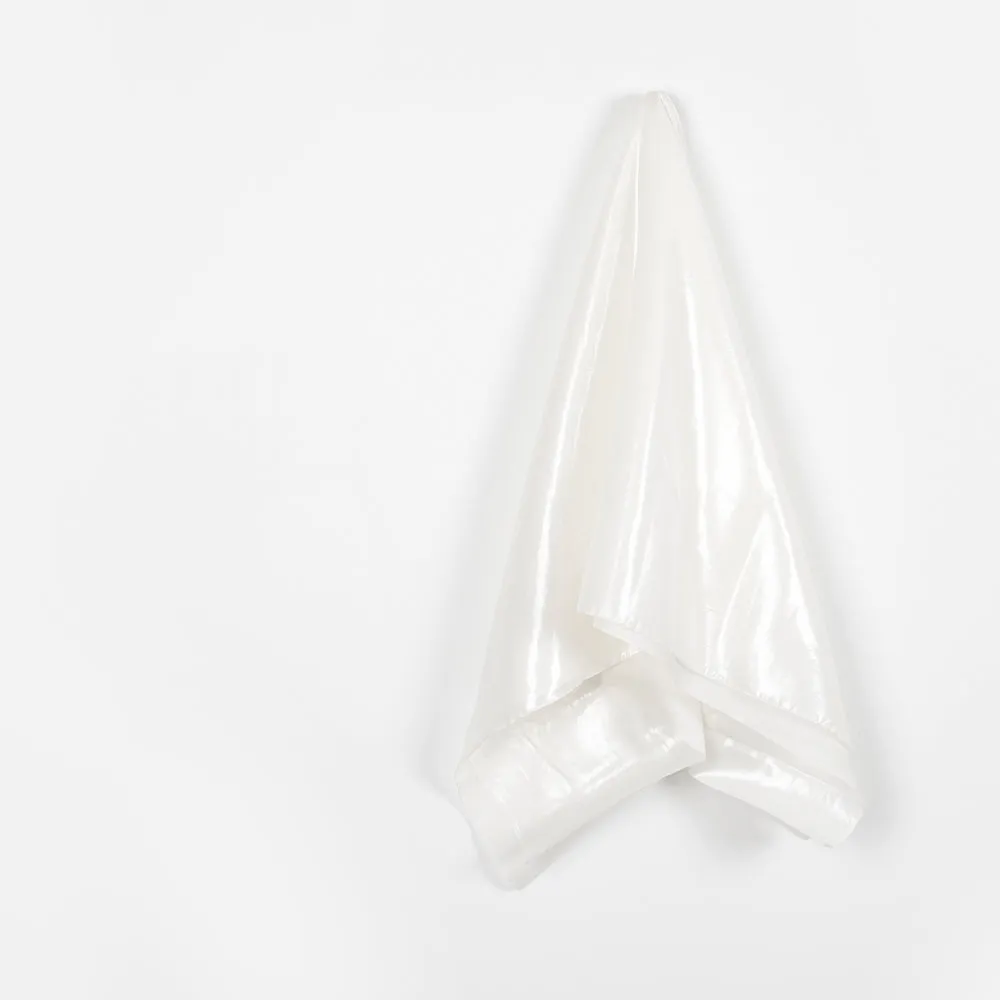Sheer Shimmer Silk - Snow