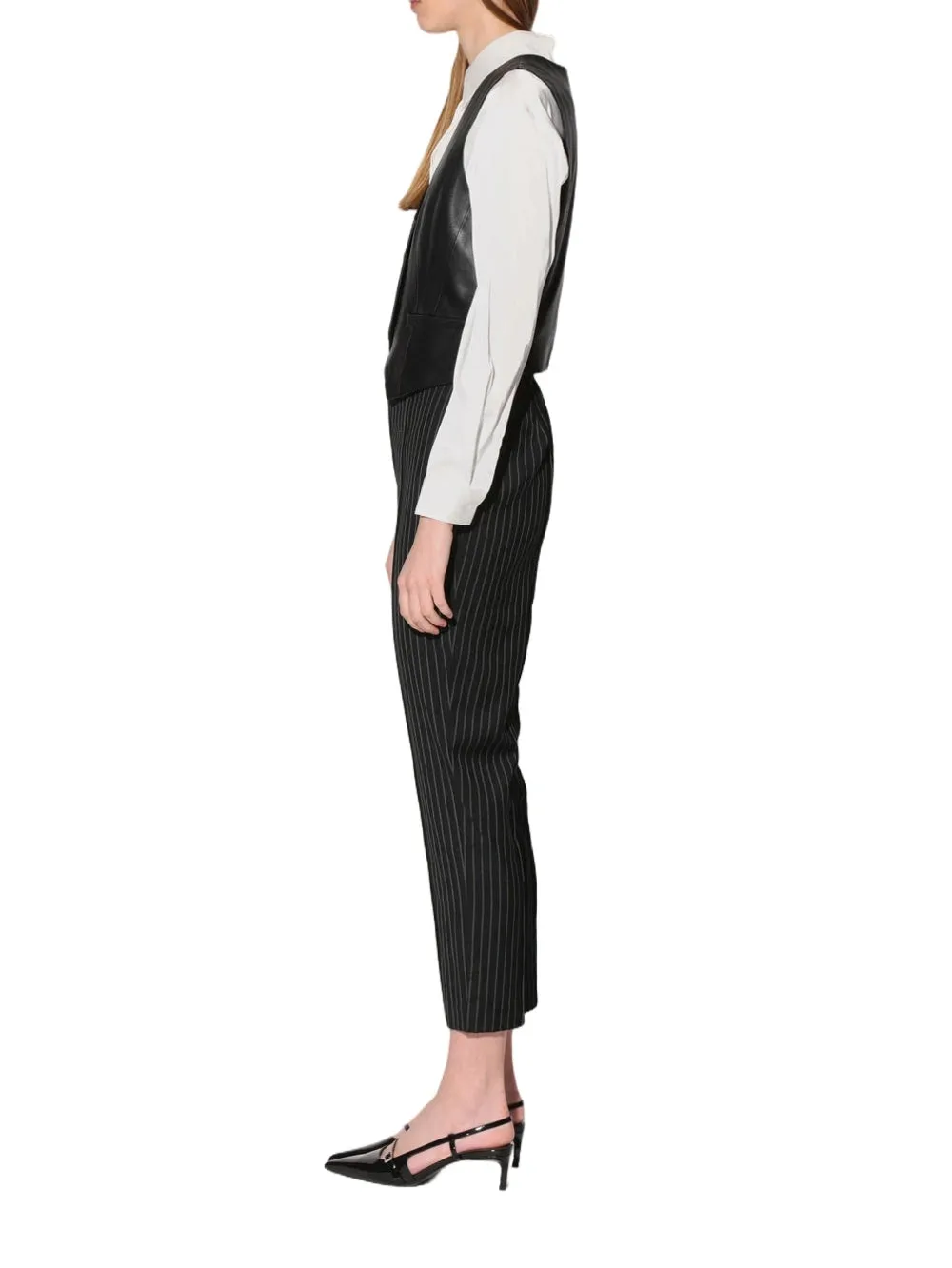 Sleek Charm Luxe Leather Vest