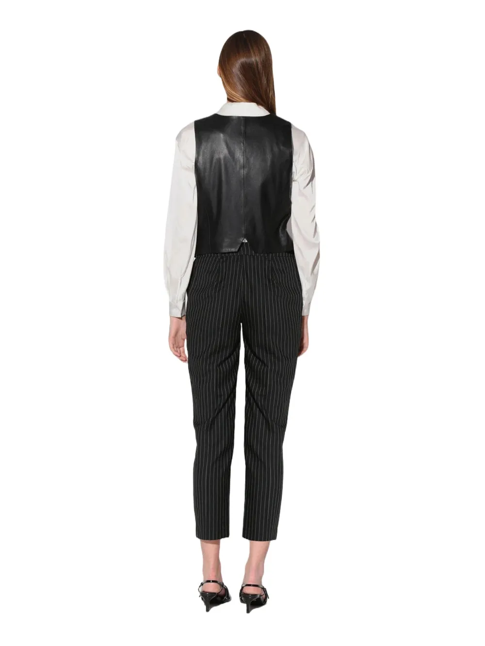 Sleek Charm Luxe Leather Vest