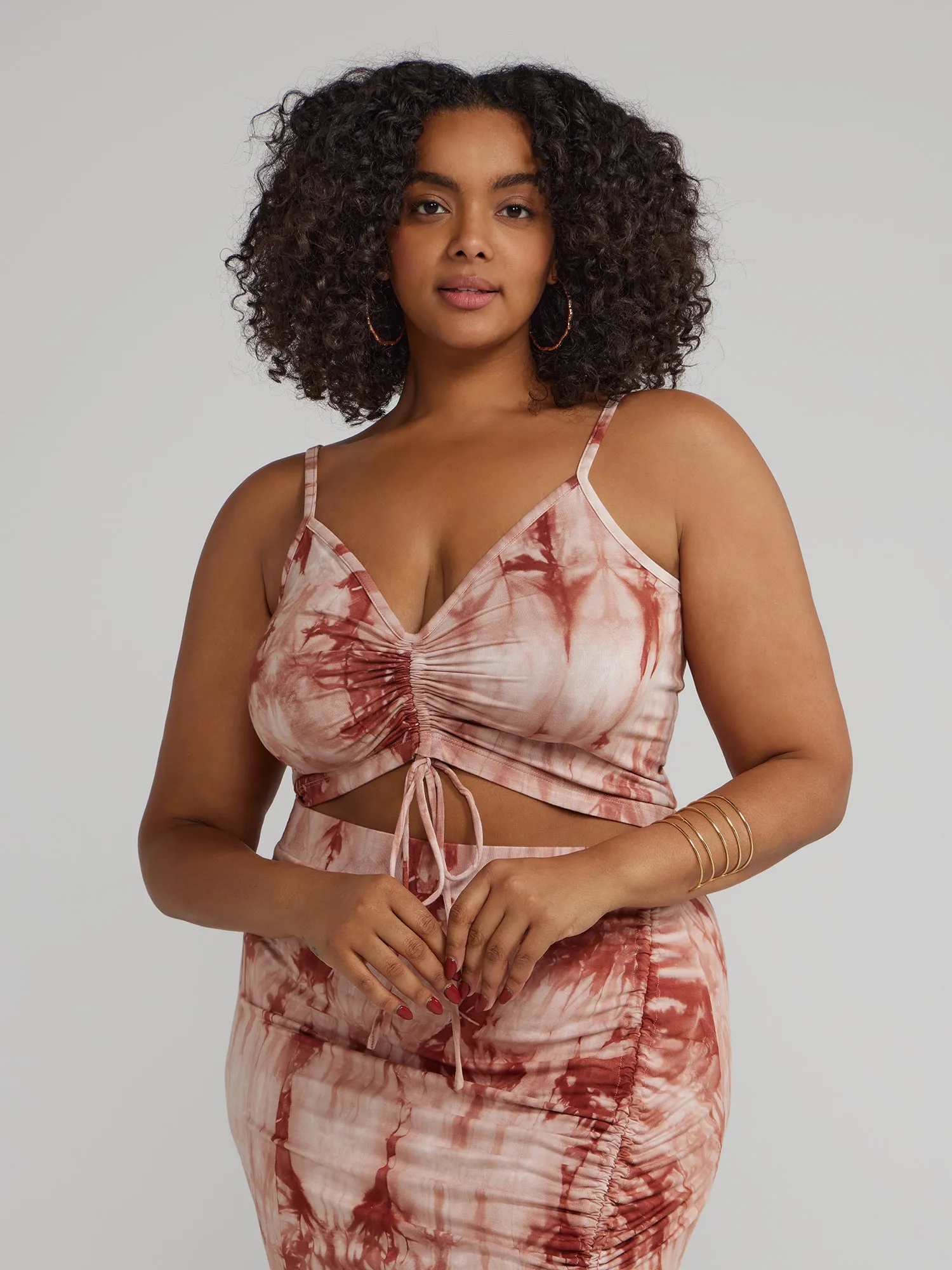 Sleeveless Ruched Detail Top