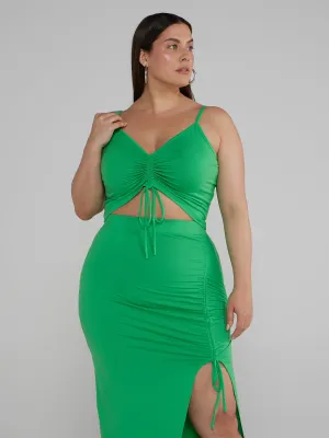 Sleeveless Ruched Detail Top