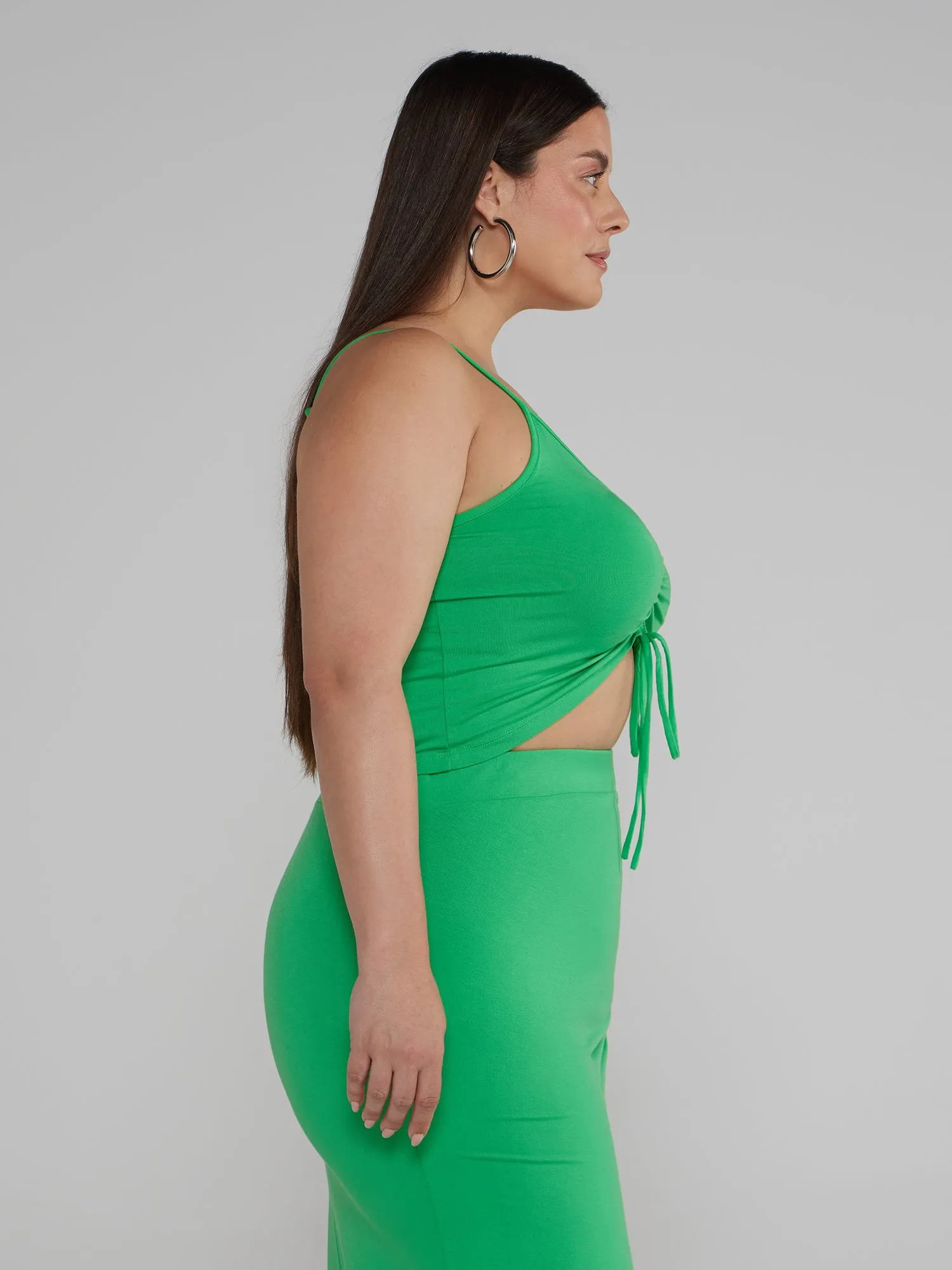 Sleeveless Ruched Detail Top