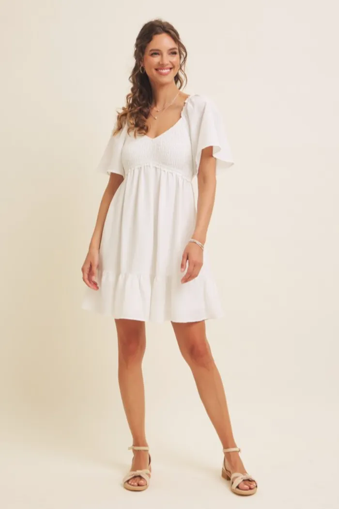 Smocked Babydoll Dress