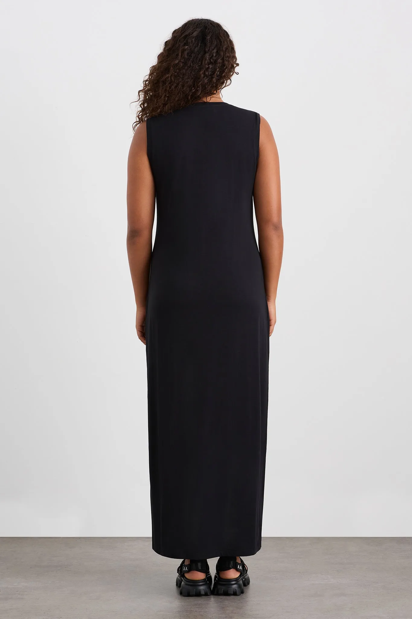 Split Hem Jersey Dress 816