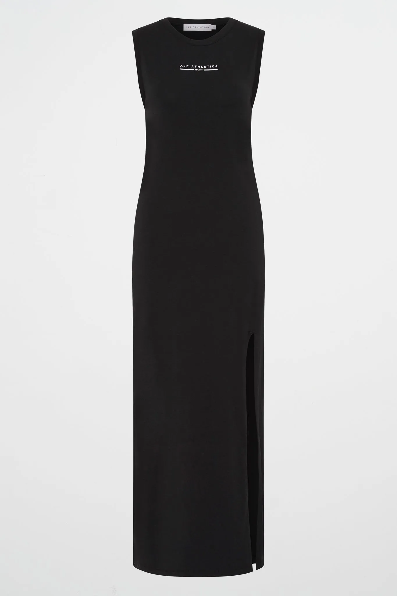 Split Hem Jersey Dress 816