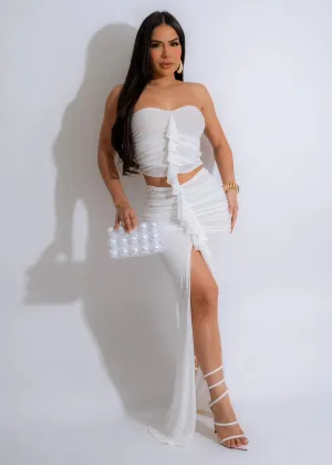 Split skirt two-piece set