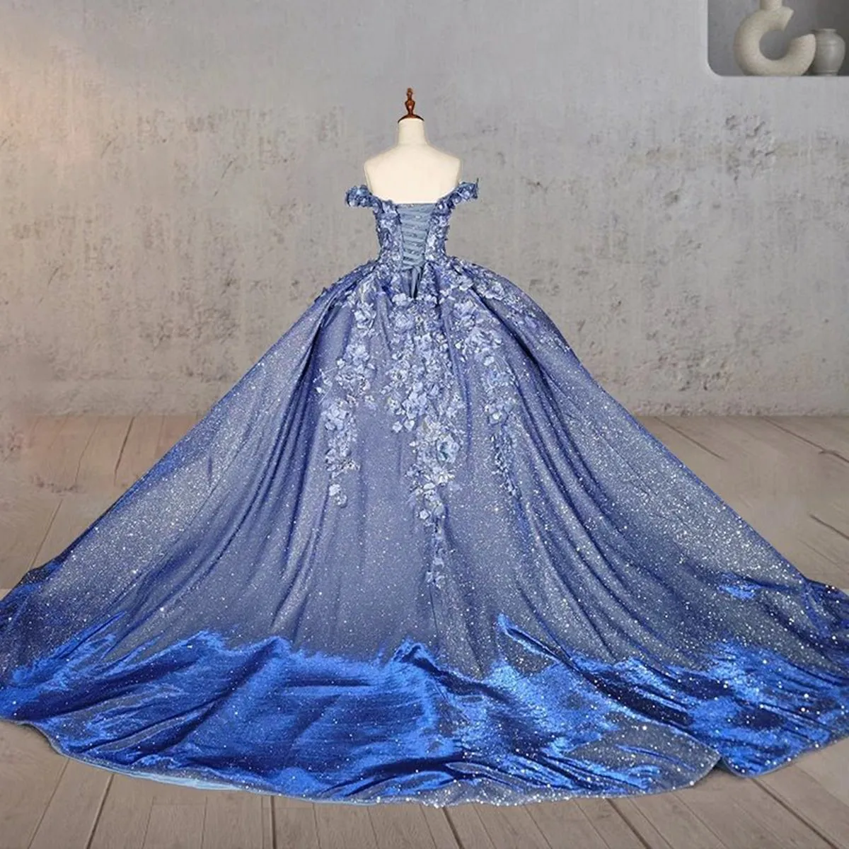 Sweetheart A-line Off-the-shoulder Quinceanera Dresses with 3D Flower and Pearls