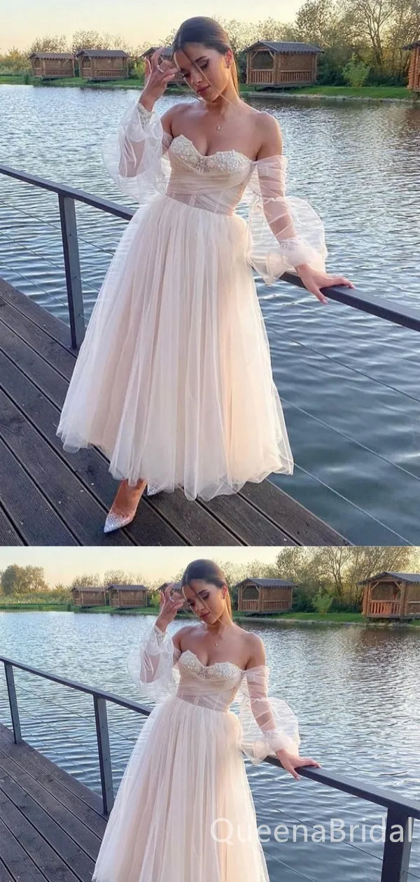 Sweetheart Strapless A-line Embroidery Graduation Party Short Homecoming Dresses ,QB0720