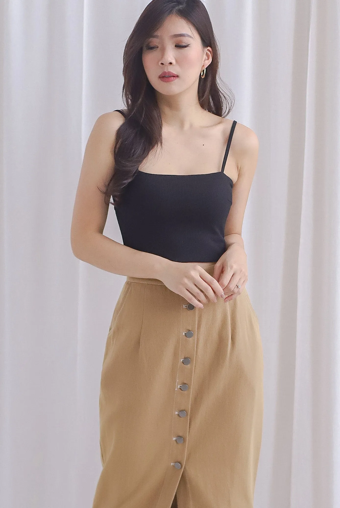 TDC Emberlyn Padded Bralet Crop Top In Black