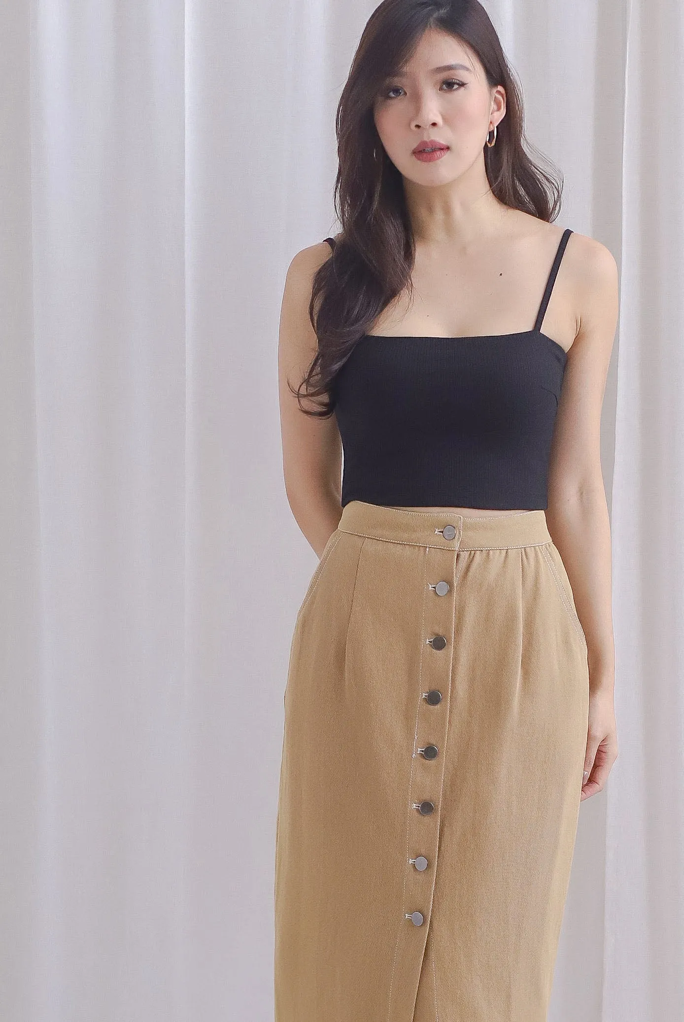 TDC Emberlyn Padded Bralet Crop Top In Black