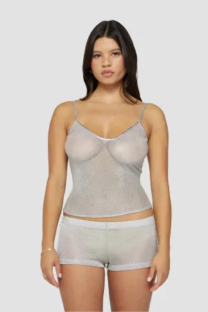 The Jackie Top in Silver