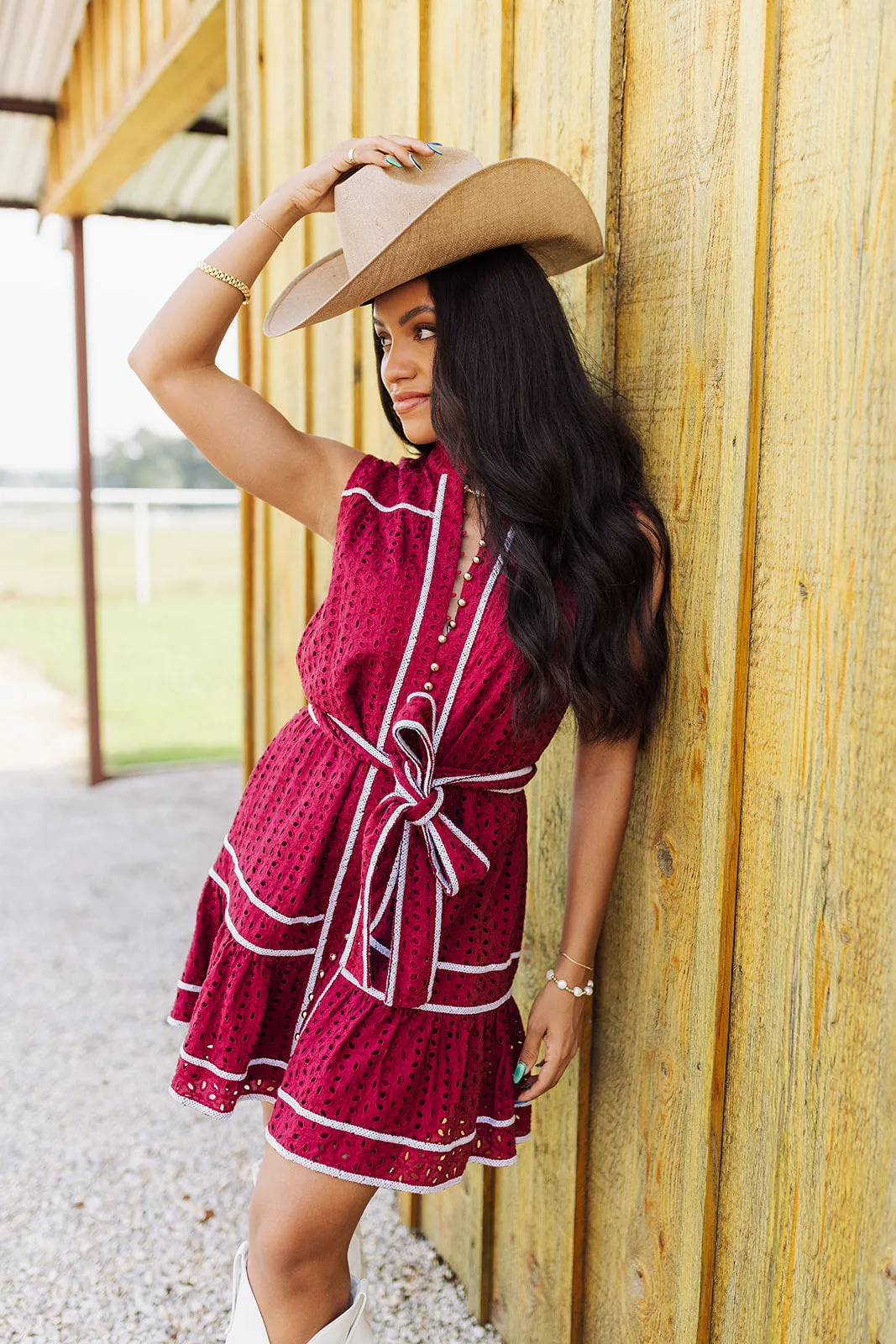 The Kat Dress - Maroon