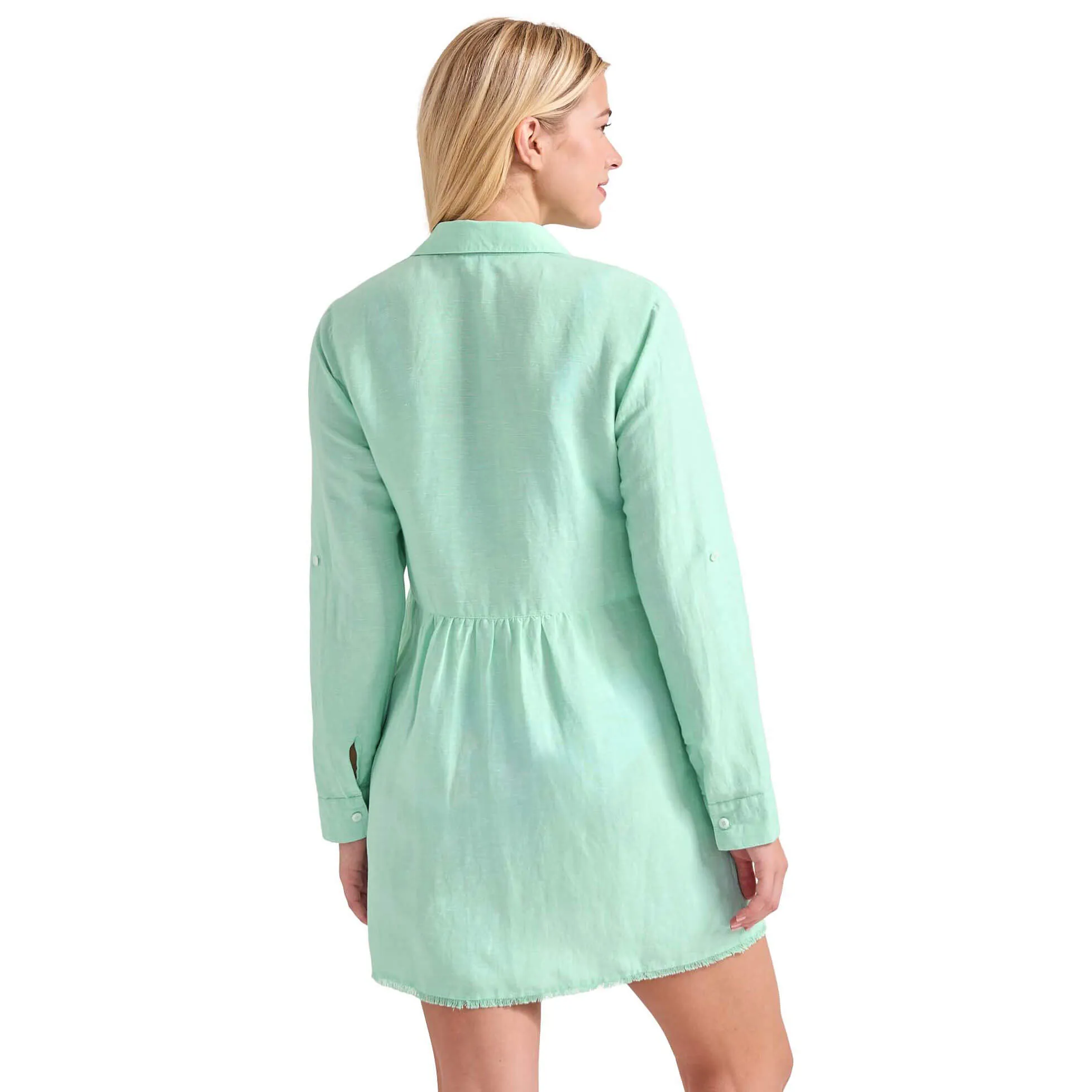 Tommy Bahama St. Lucia Boyfriend Shirt Cover Up - Aqua Jade*