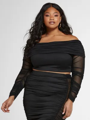 Toni Off The Shoulder Ruched Top