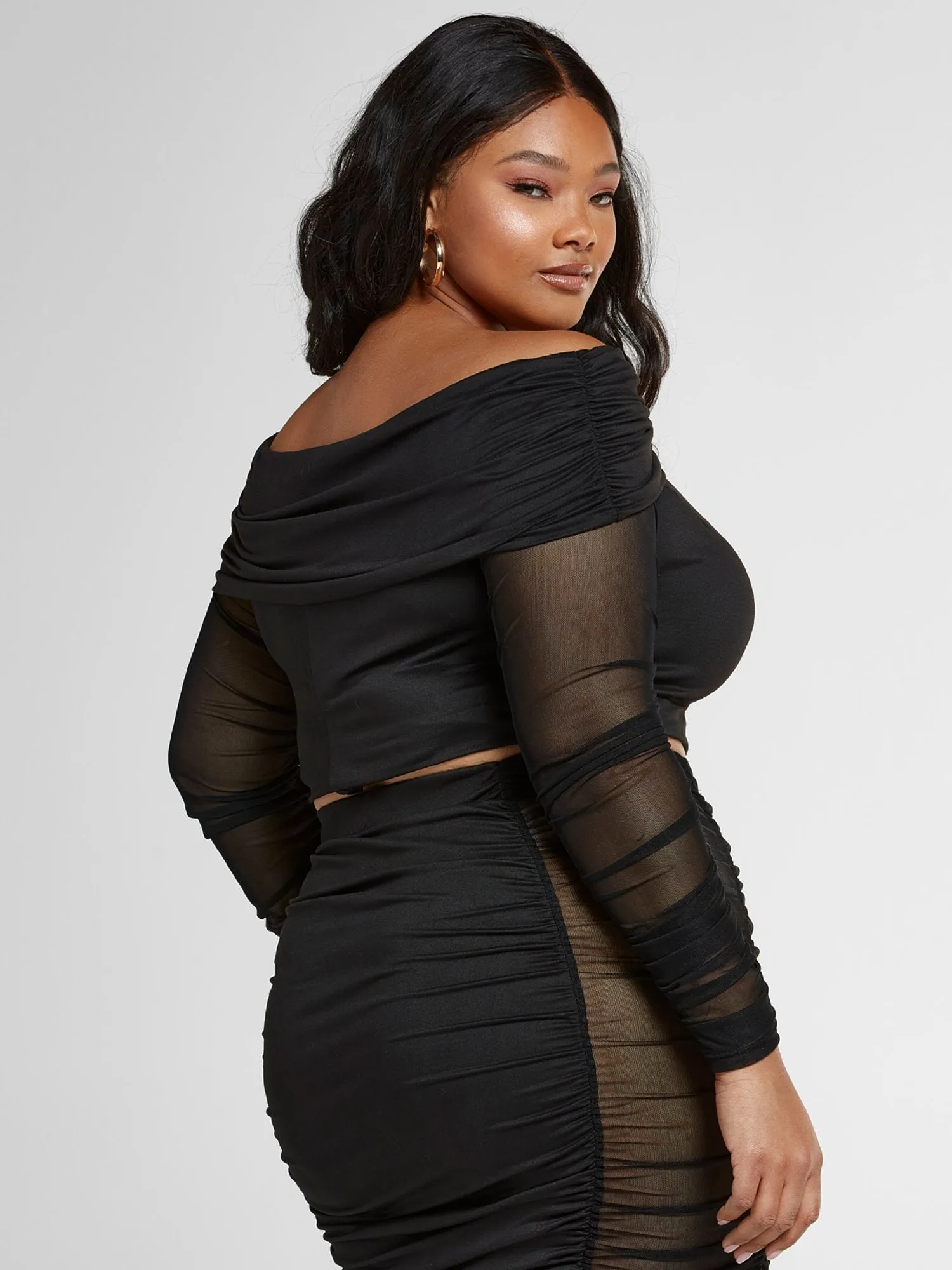 Toni Off The Shoulder Ruched Top
