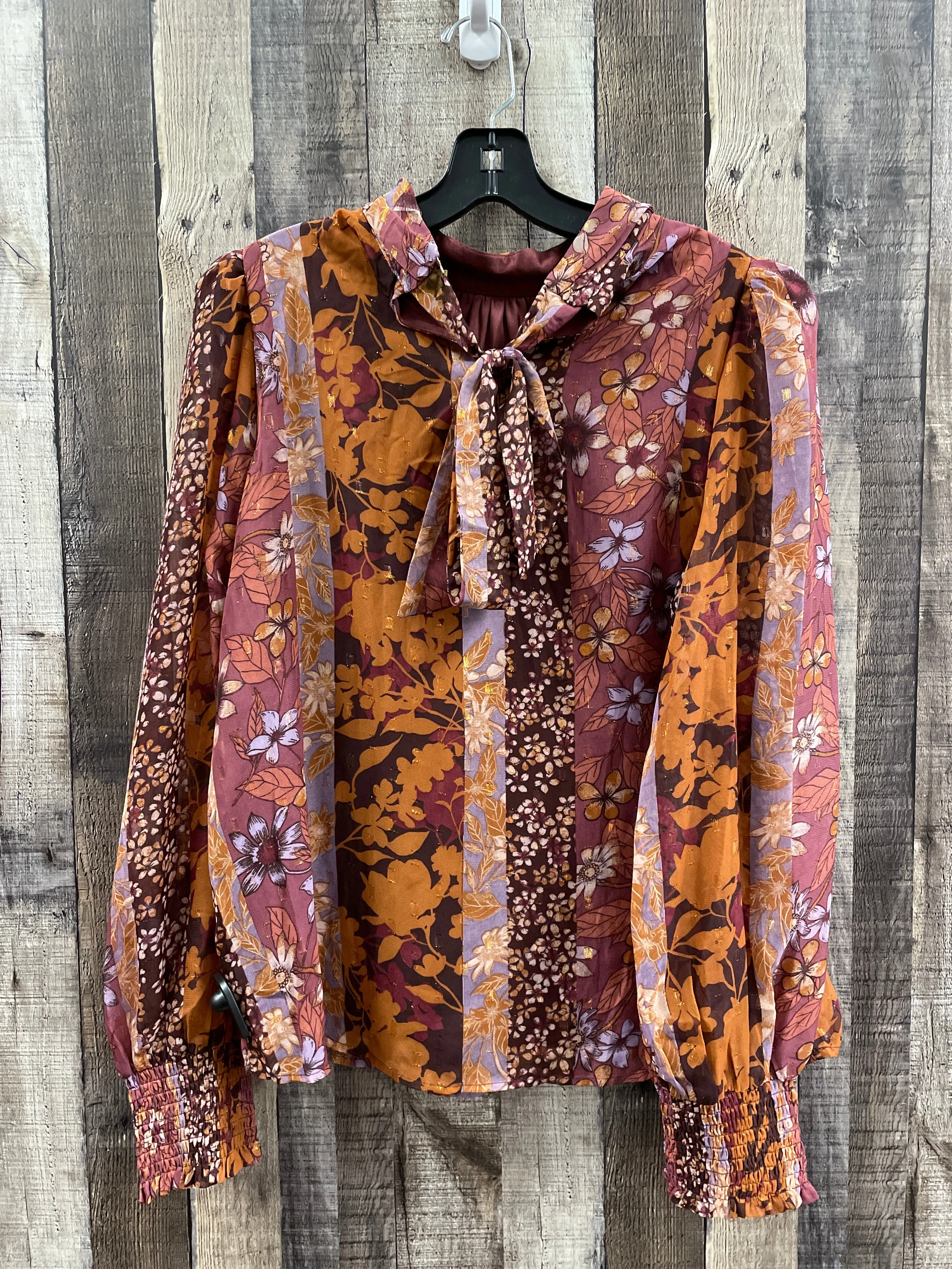 Top Long Sleeve By Cme In Multi-colored, Size: Xl