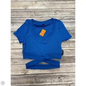 Top Short Sleeve By Shein In Blue, Size: S