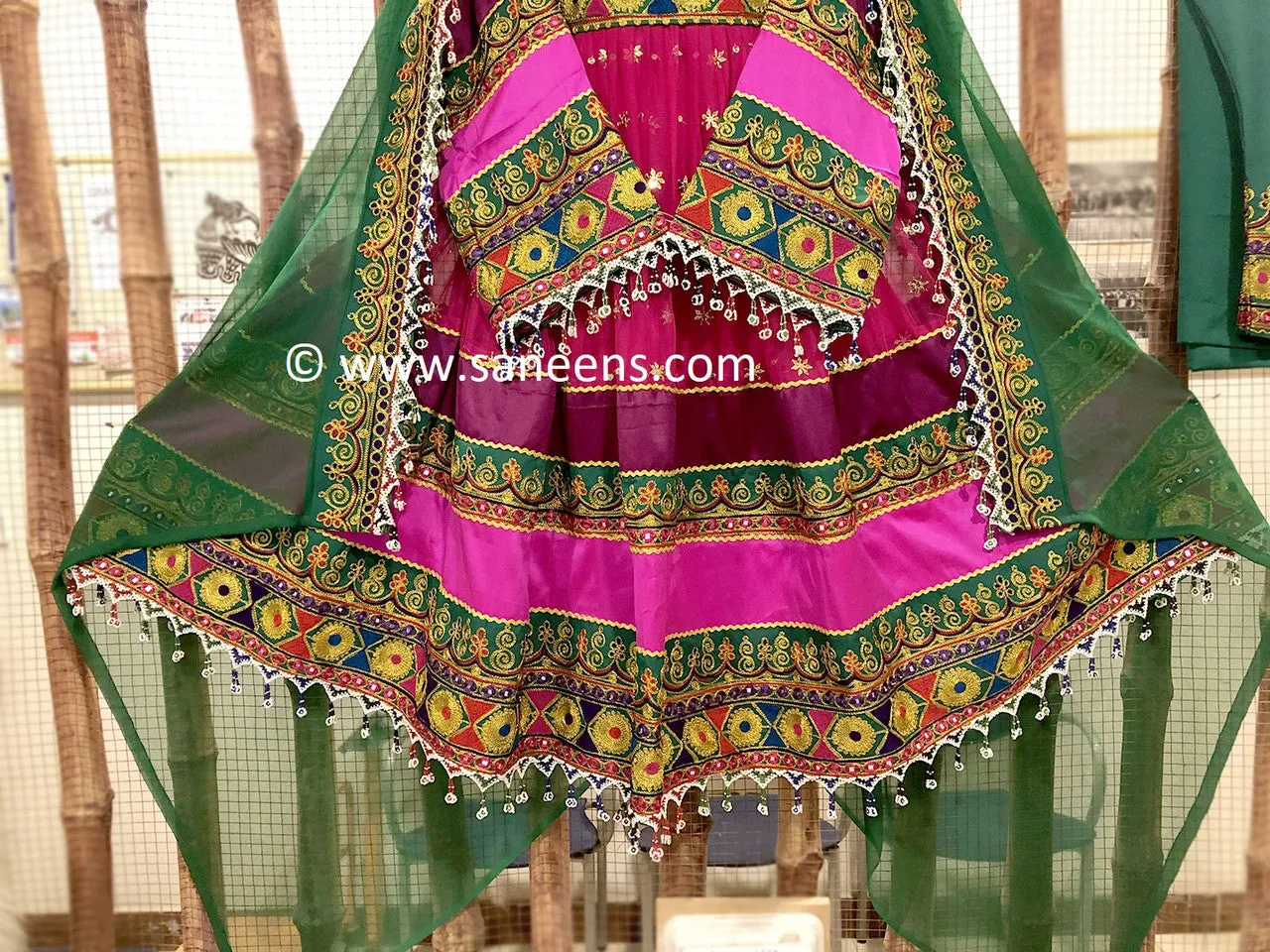 Traditional Afghan bridals Beautiful Embroidery suit