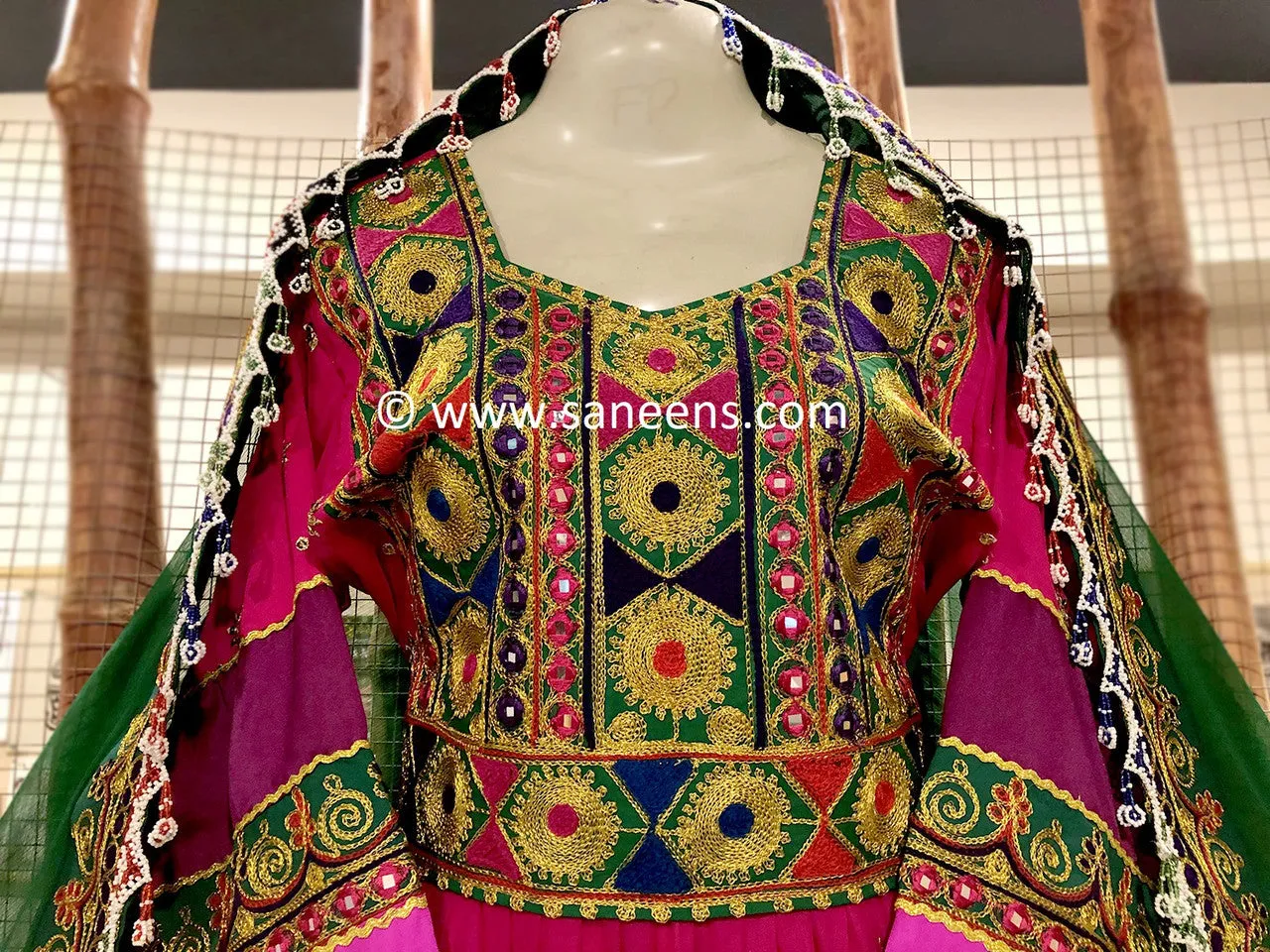 Traditional Afghan bridals Beautiful Embroidery suit