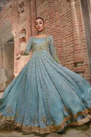 Traditional Anarkali Pishwas with Lehenga Dress #BS718