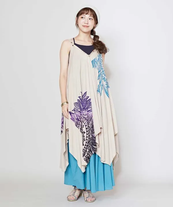 Tribal Flower Playsuit Dress