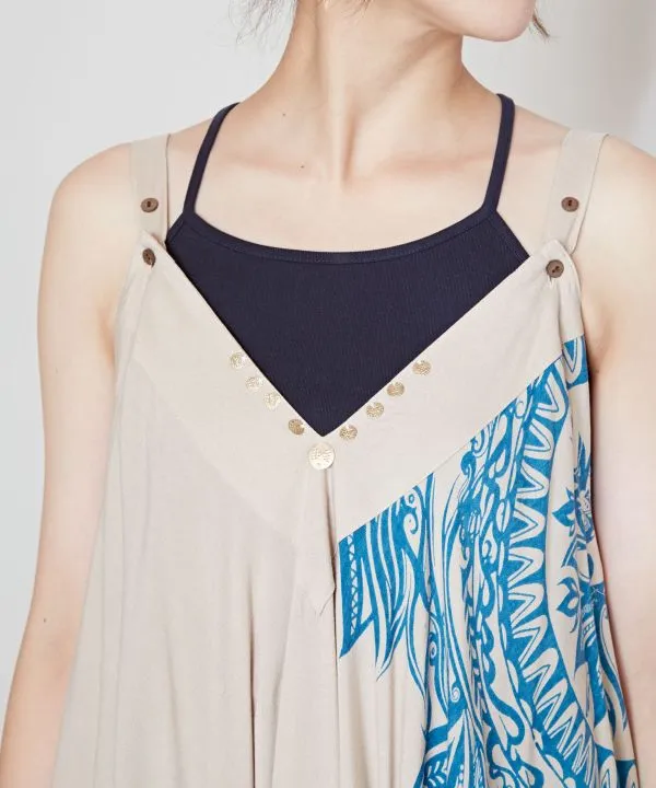 Tribal Flower Playsuit Dress