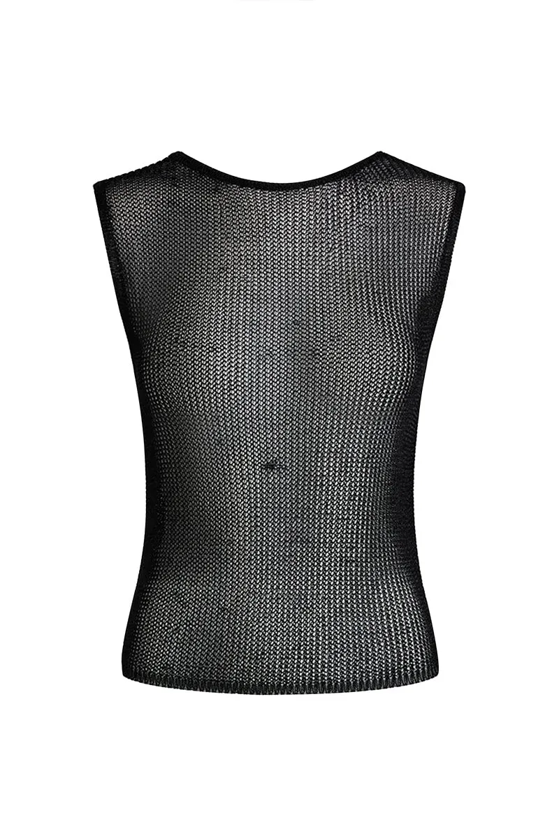 US3251 Sheer Tank and Skirt Set