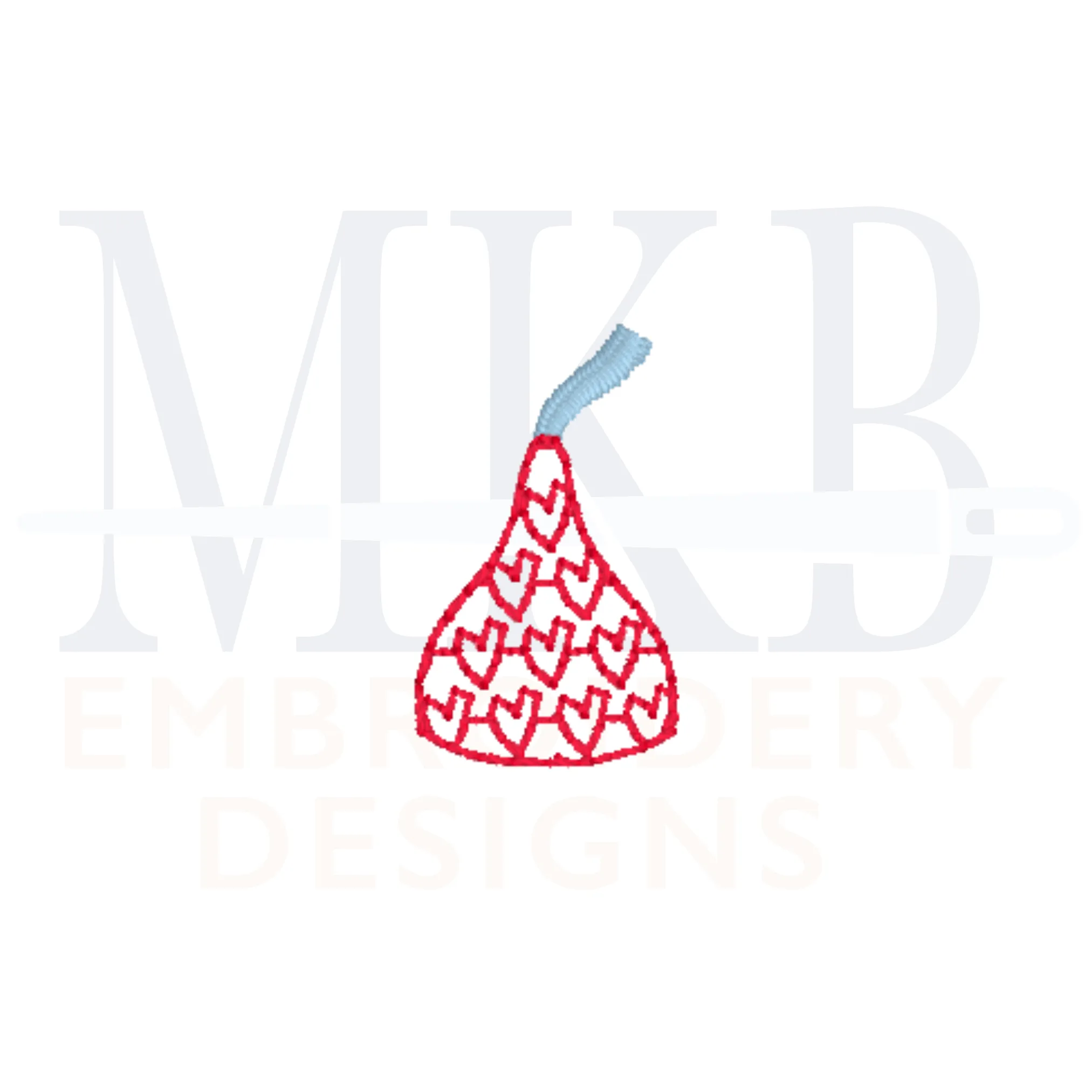 Valentine Candy Hearts Motif Mini, Valentine's Day Candy Embroidery, Motif, Bean and Satin Stitch Machine Embroidery Design File