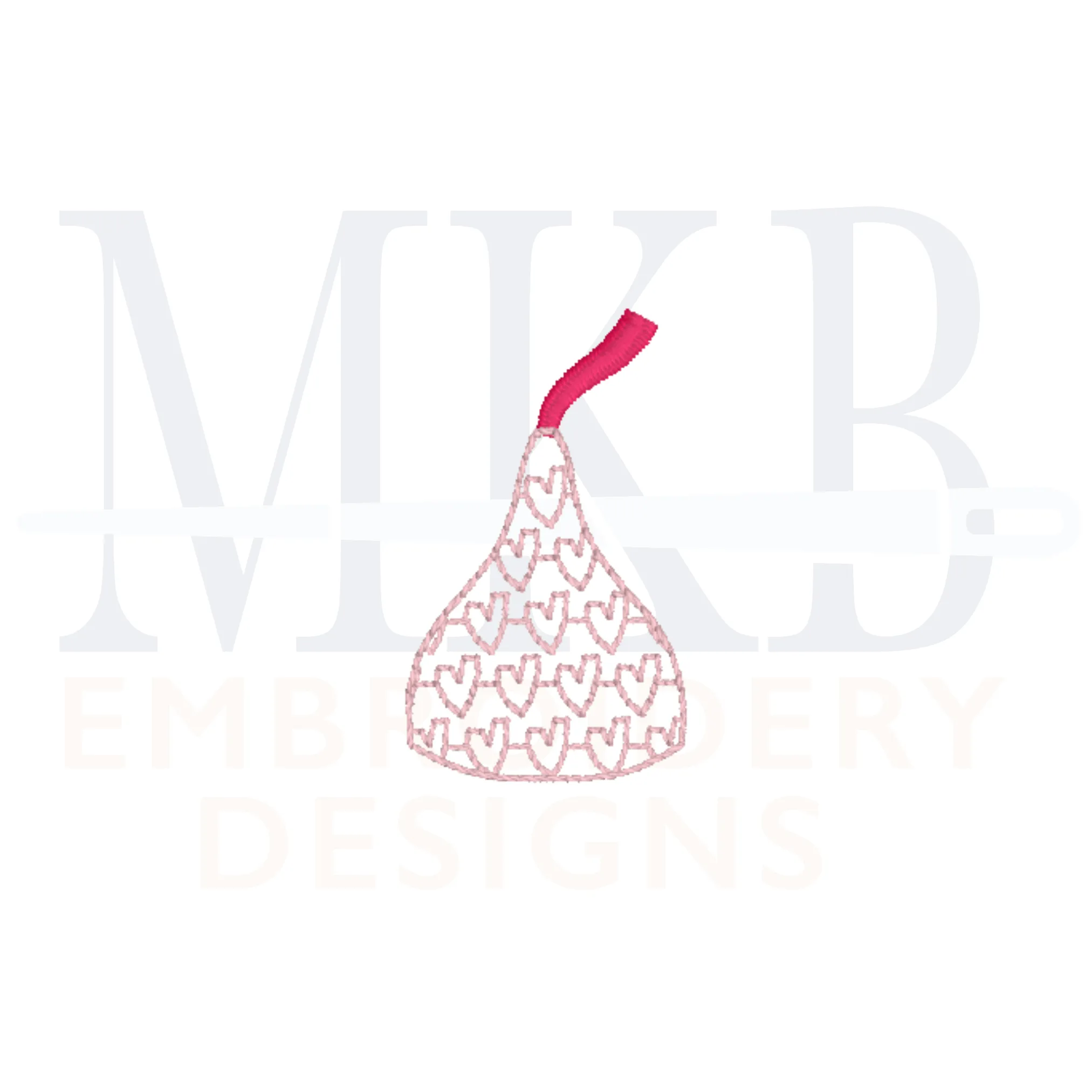 Valentine Candy Hearts Motif Mini, Valentine's Day Candy Embroidery, Motif, Bean and Satin Stitch Machine Embroidery Design File