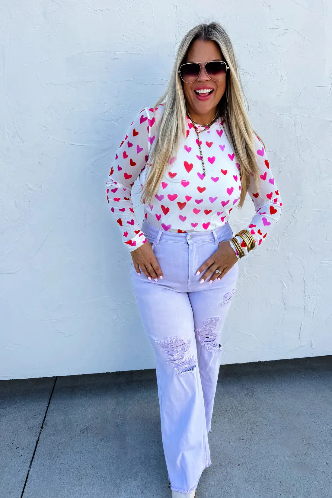 VALENTINES DRESS IT UP MESH TOPS