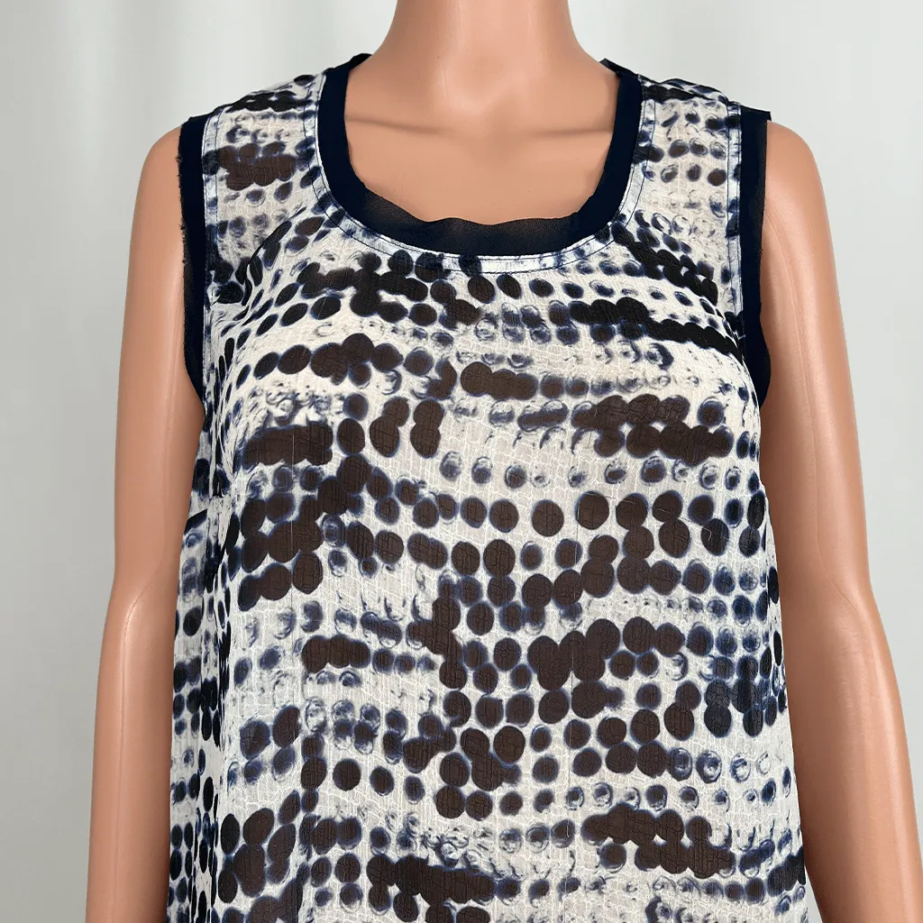Vera Wang Sheer Sleeveless Top 14