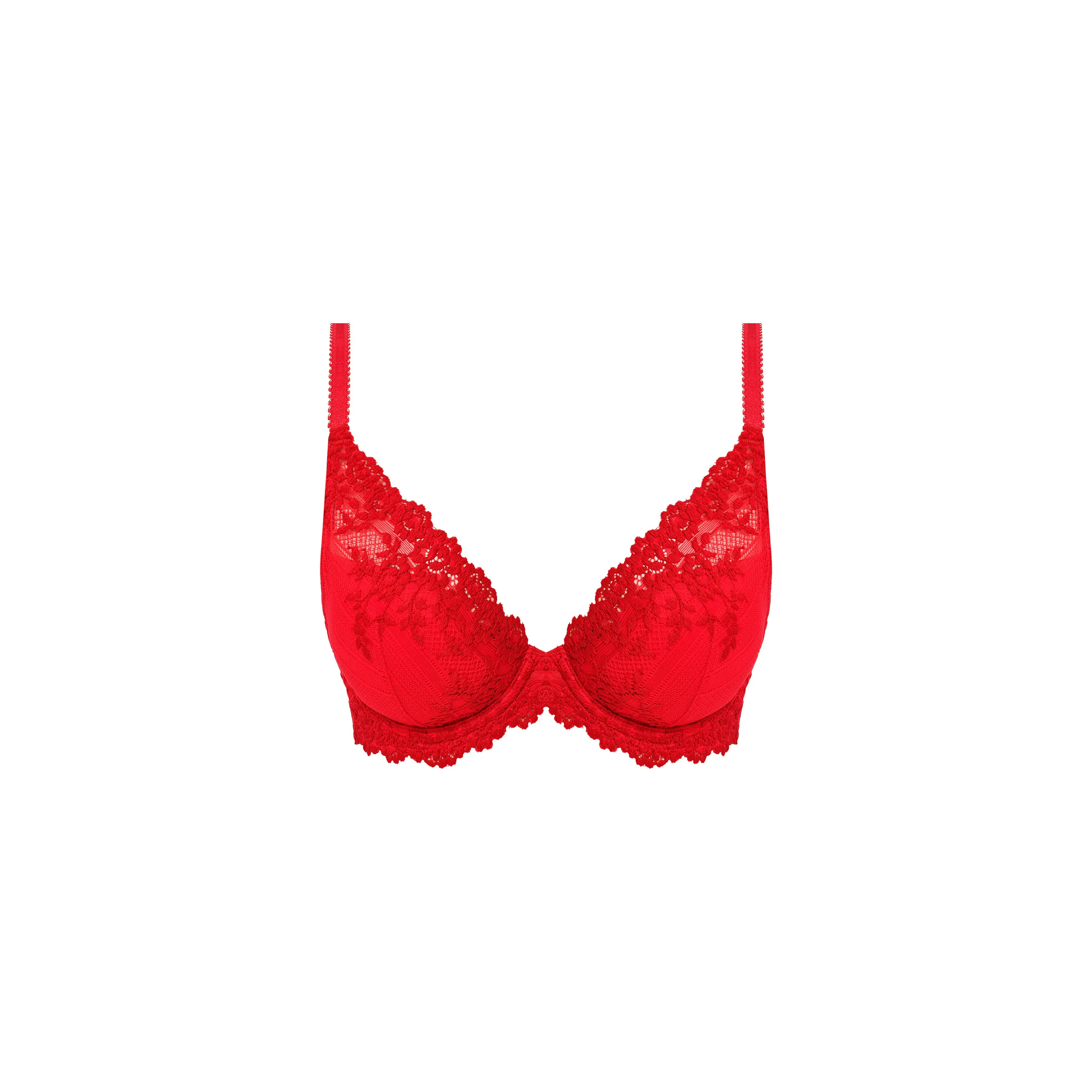 Wacoal Embrace Lace Plunge Uw Bra Equestrian Red