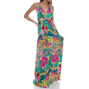 WILD BLOOMS - Convertible Maxi Dress