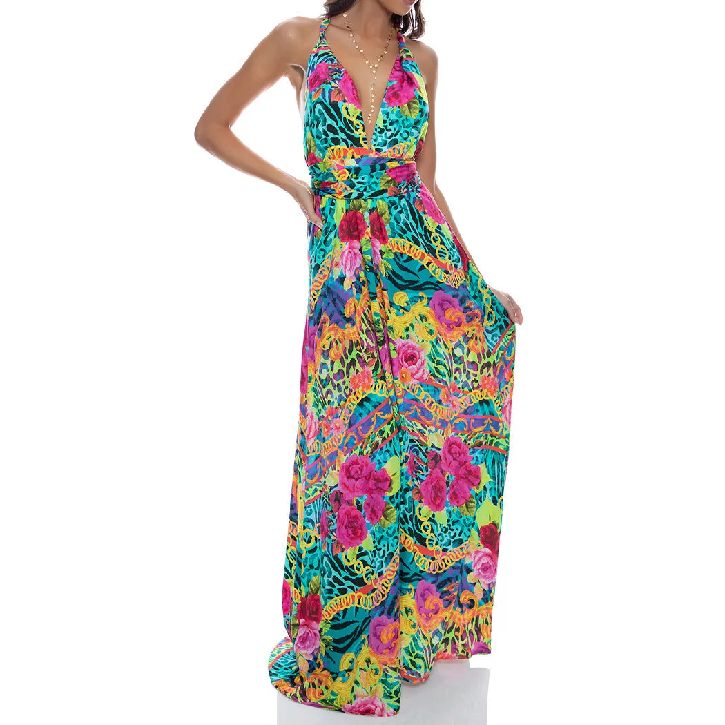 WILD BLOOMS - Convertible Maxi Dress