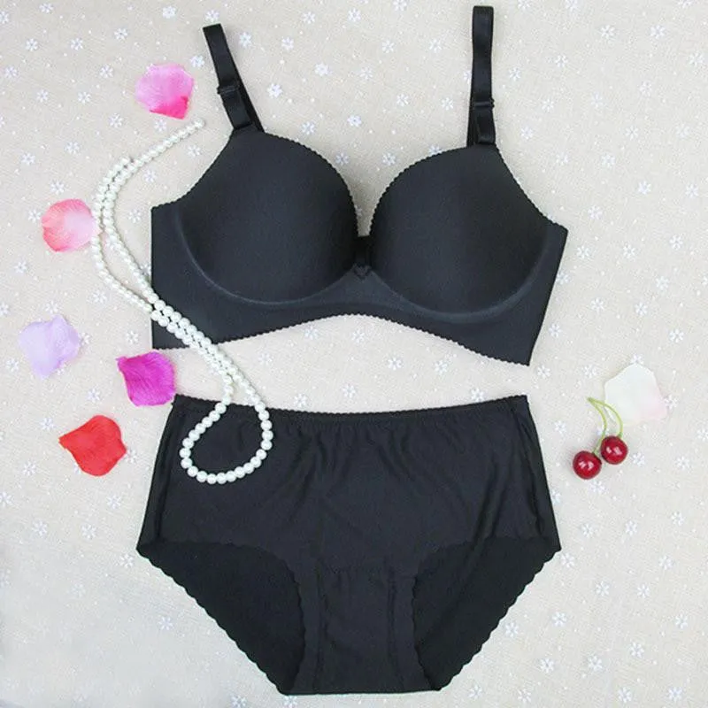 Women Bra Set Vs Secret Adjustment Seamless Underwear Bra Set Plus Size C Cup Lingerie Push Up Bra And Panty Set